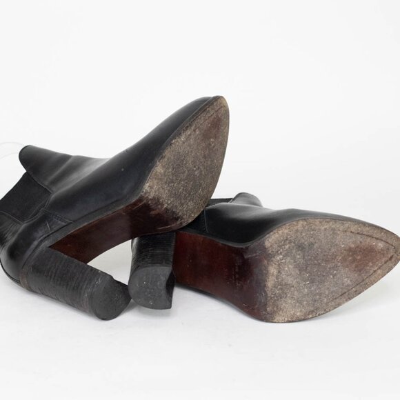 Rag & Bone Women's Black Leather Stanton Chelsea Ankle Leather Boots 38.5 US 8.5 - Picture 7 of 10